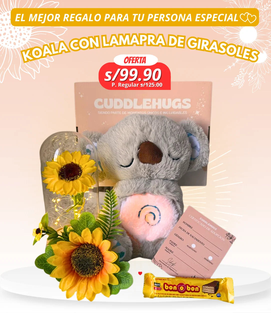 KOALA CON CAPSULA GIRASOL