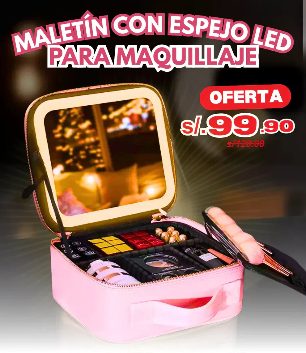 Maletín con Espejos Led